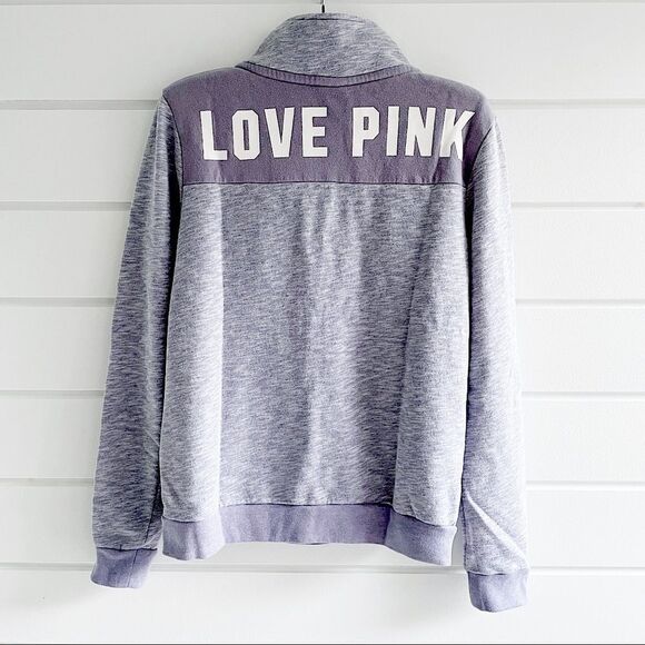 Victoria’s Secret PINK Perfect 1/4 Zip Pullover Sweatshirt Medium - Picture 3 of 9